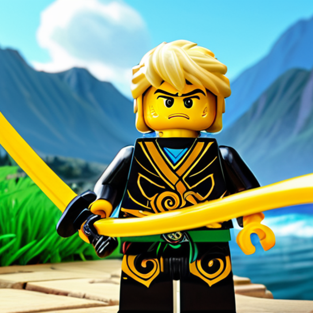 The First Spinjitzu Master Creating Ninjago**

"The First Spinjitzu Master, a wise and powerful figure in flowing robes, creating the world of Ninjago with the Four Golden Weapons. Epic landscape with swirling elemental energies. Safe for work, appropriate content, fully clothed, family-friendly, perfect anatomy, correct proportions, natural pose, fantasy illustration, high quality."

**