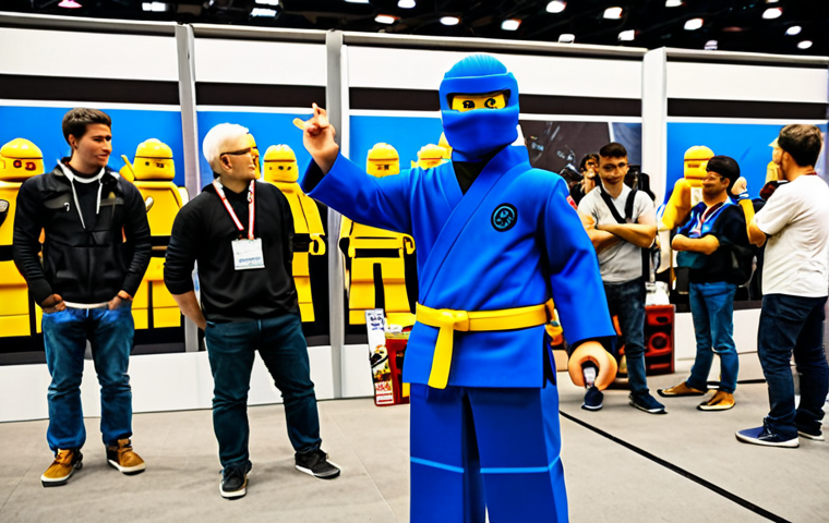 닌자고 코스프레 대회 참가법 - **

"A young girl, fully clothed in a modest, colourful Ninjago-themed outfit, posing with a LEGO Ni...