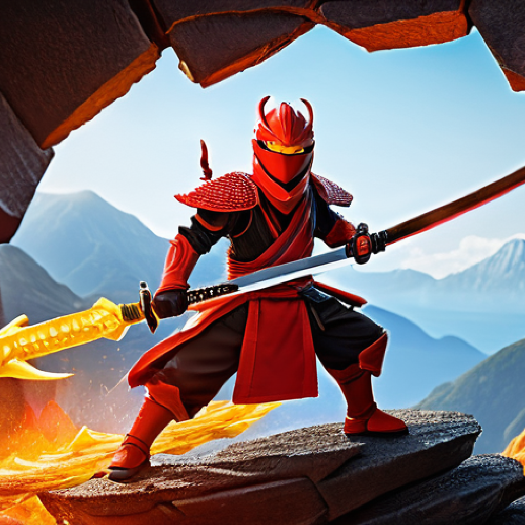 닌자고 주요 드래곤 능력 비교 - **Prompt 1: Kai and the Blazing Fire Dragon**
"A dynamic, action-packed scene featuring Kai, the...