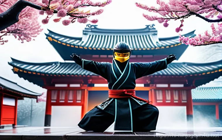 닌자고 스핀짓주 기술의 비밀 - **Prompt:** A skilled Ninjago-style ninja, gender-neutral and wearing a complete, modest ninja unifo...