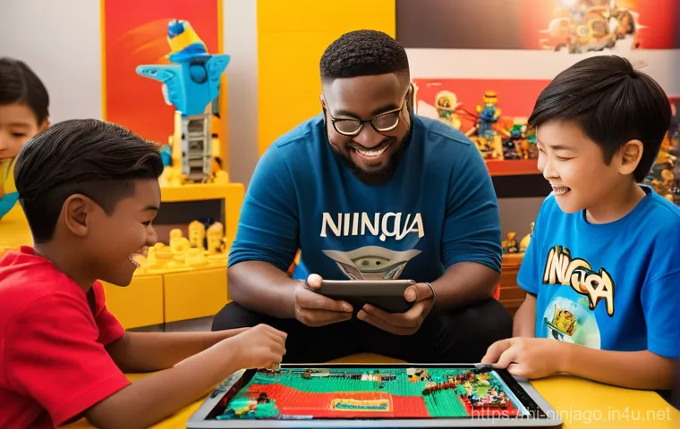 닌자고 팬덤과 공식 제작사 관계 - Image Prompt 1: The Vibrant Ninjago Fandom**